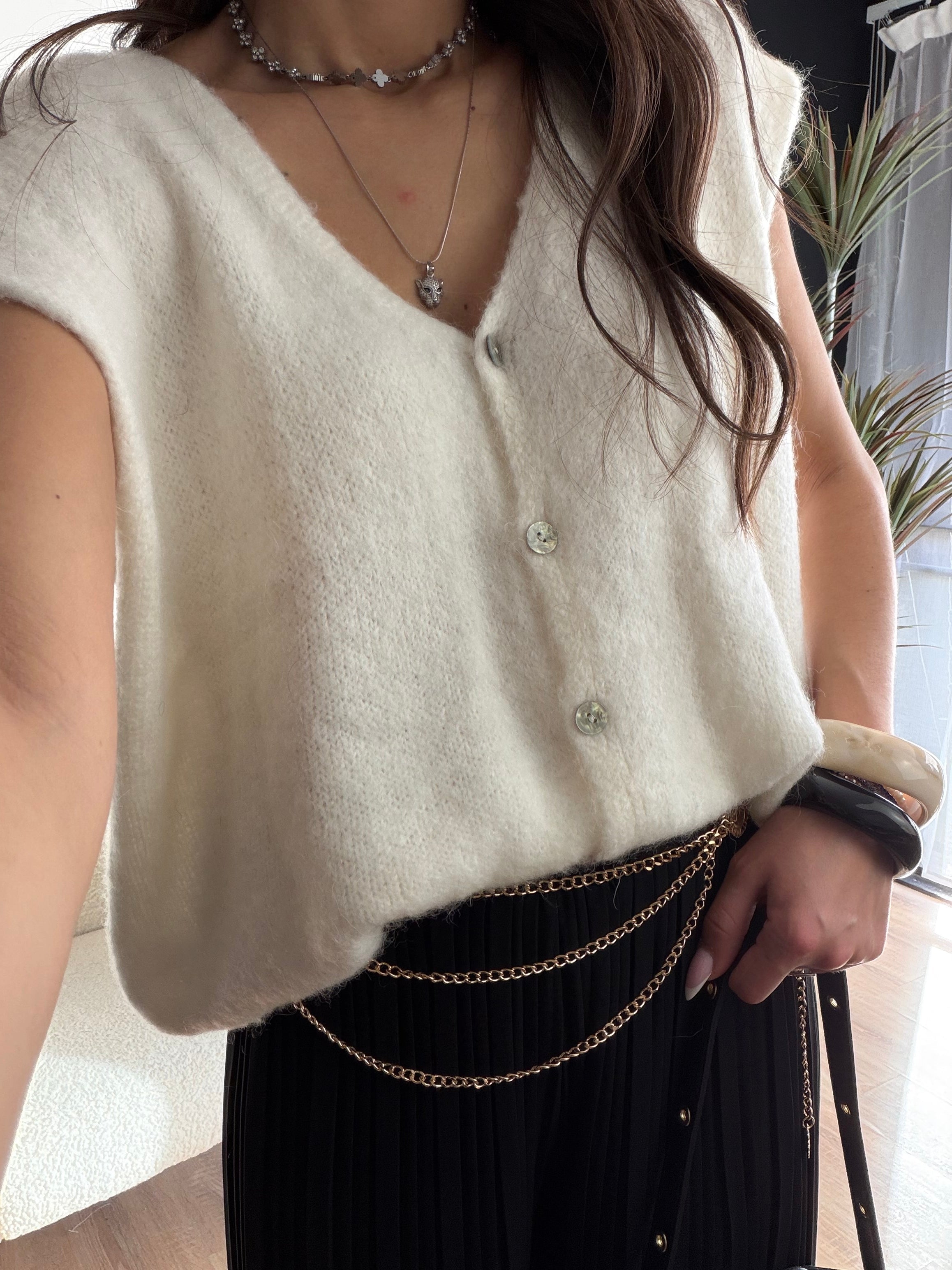 Cardigan sans manches