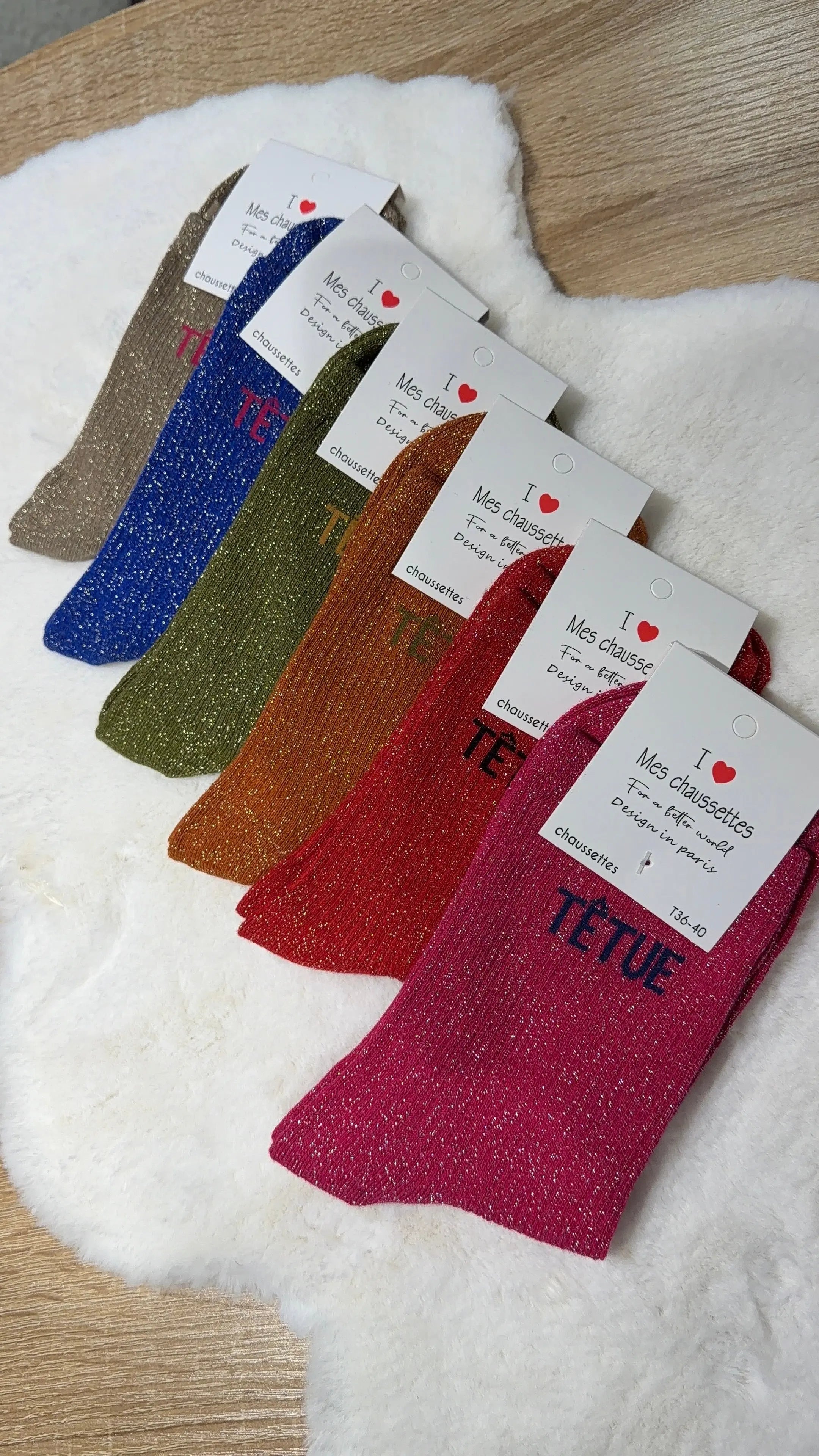 Chaussettes paillettes