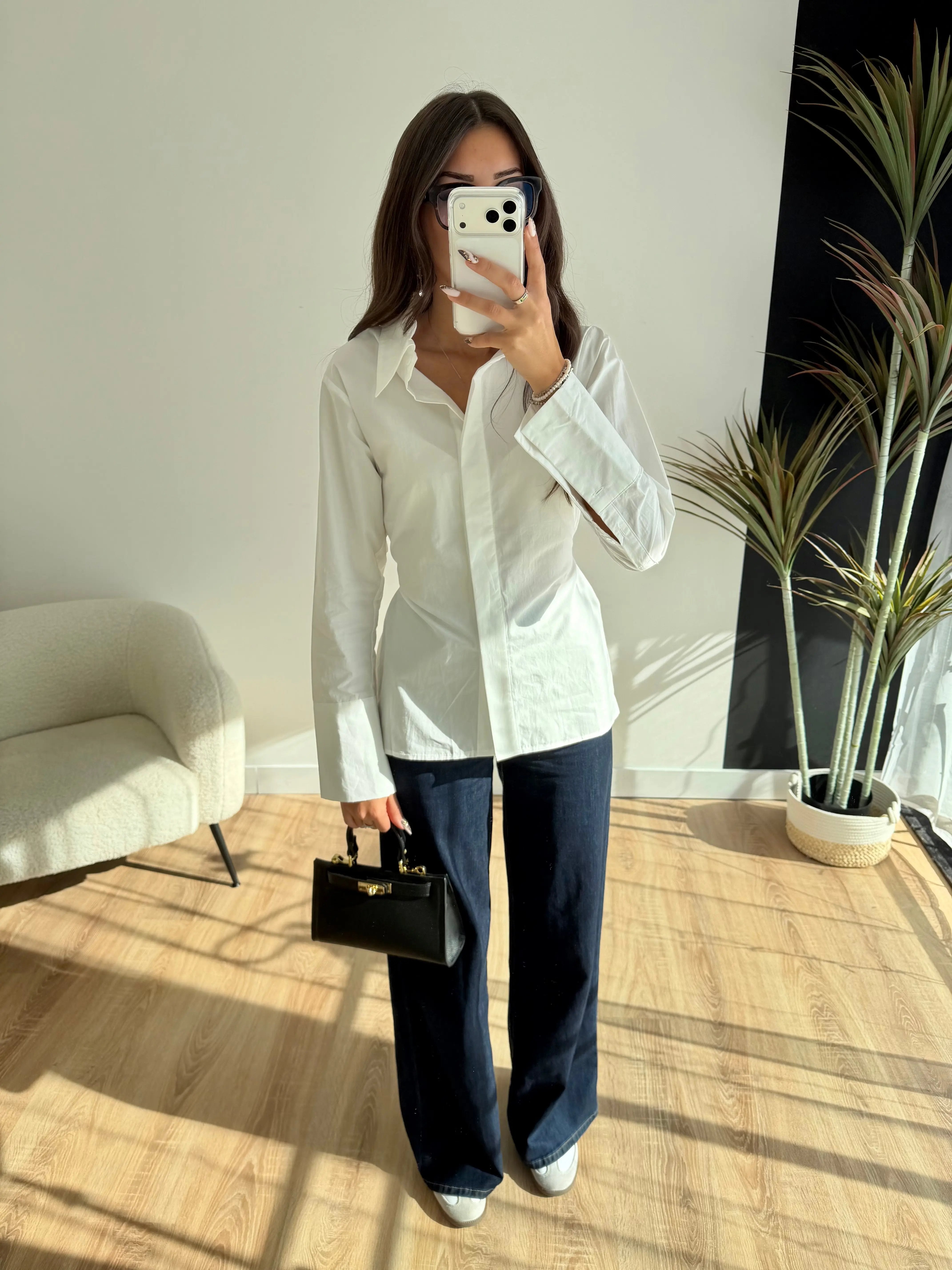 Chemise blanche cintrée