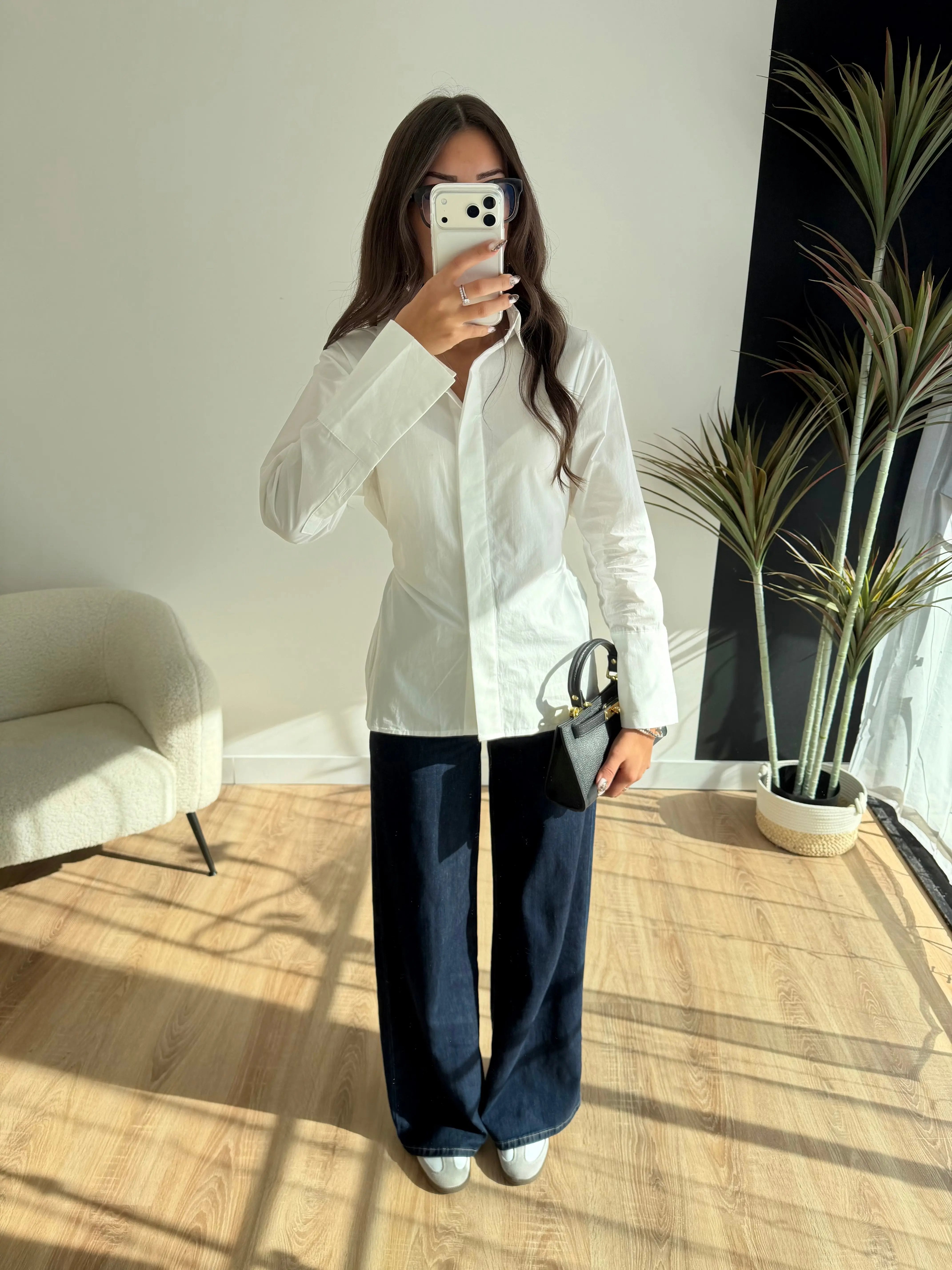 Chemise blanche cintrée