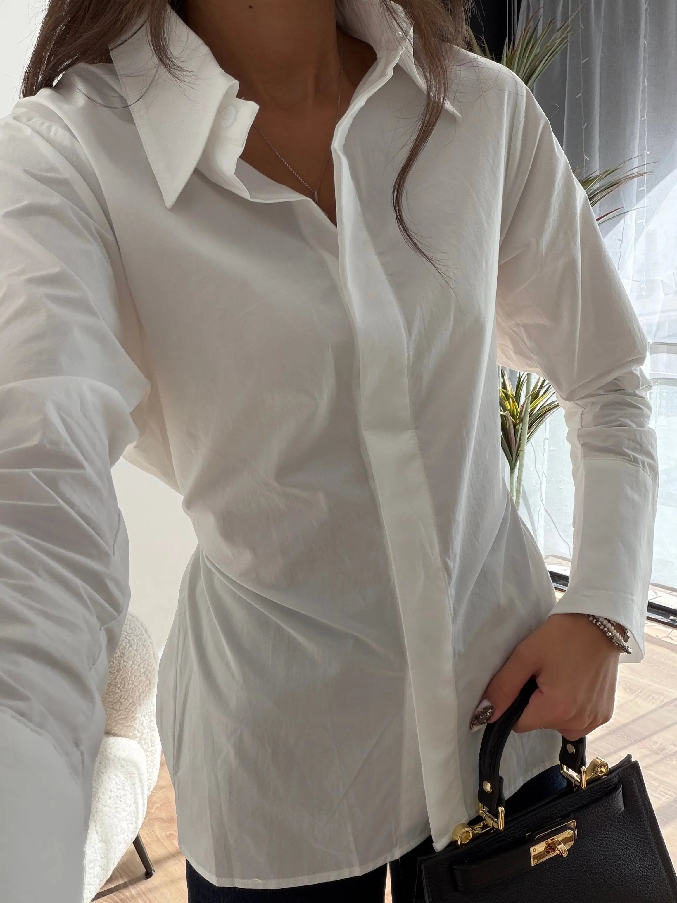 Chemise blanche cintrée