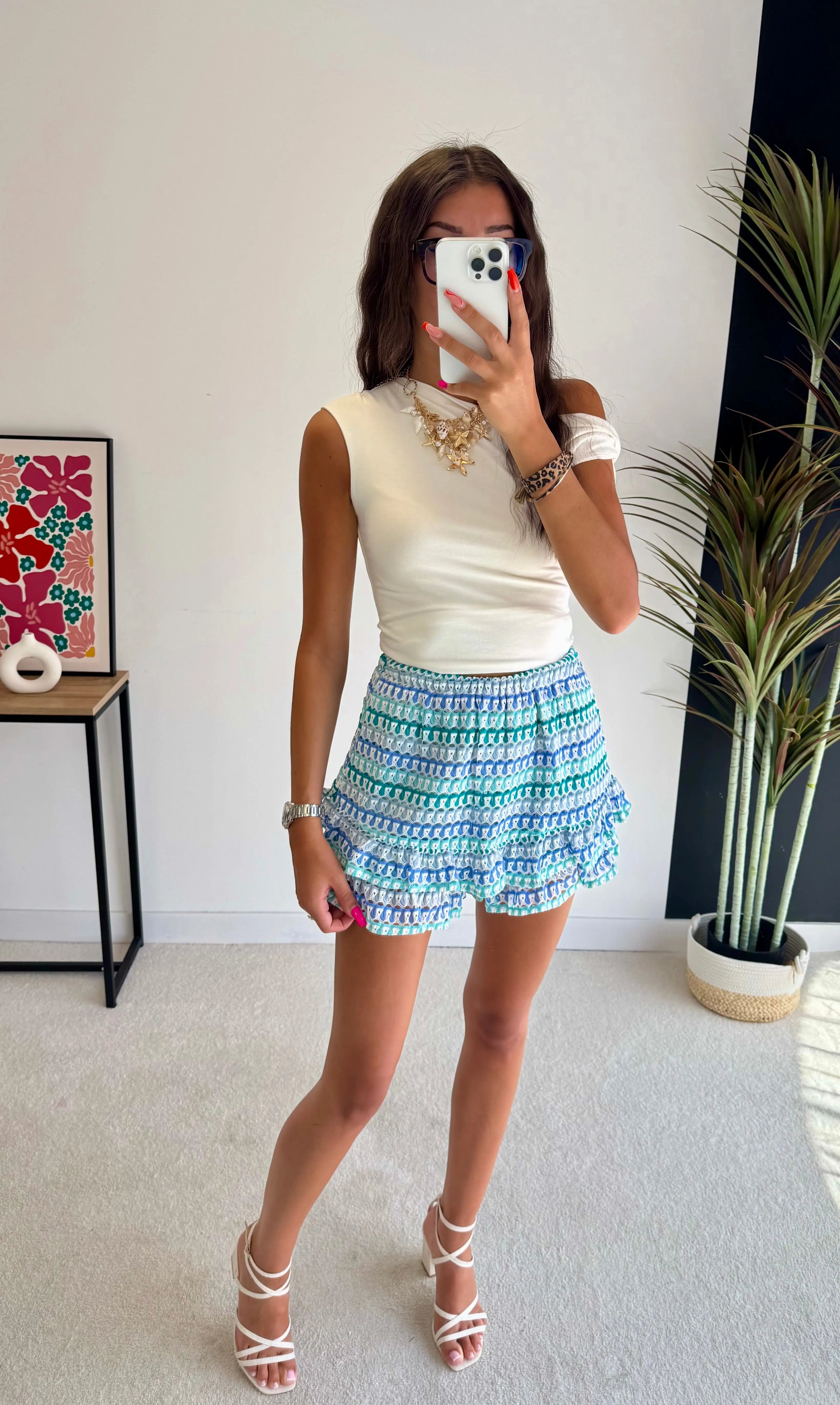 Jupe short à crochet