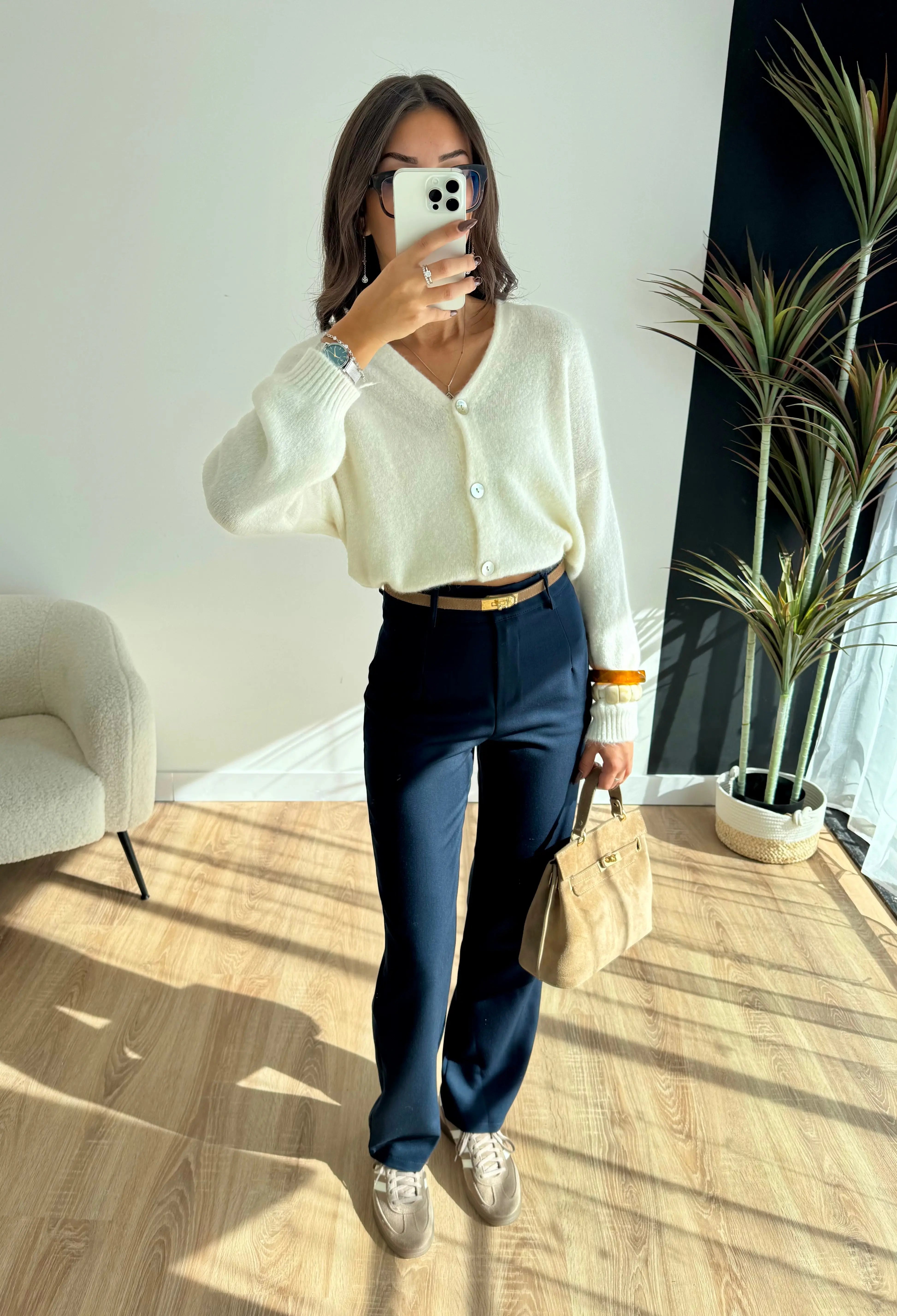 Pantalon bleu marine