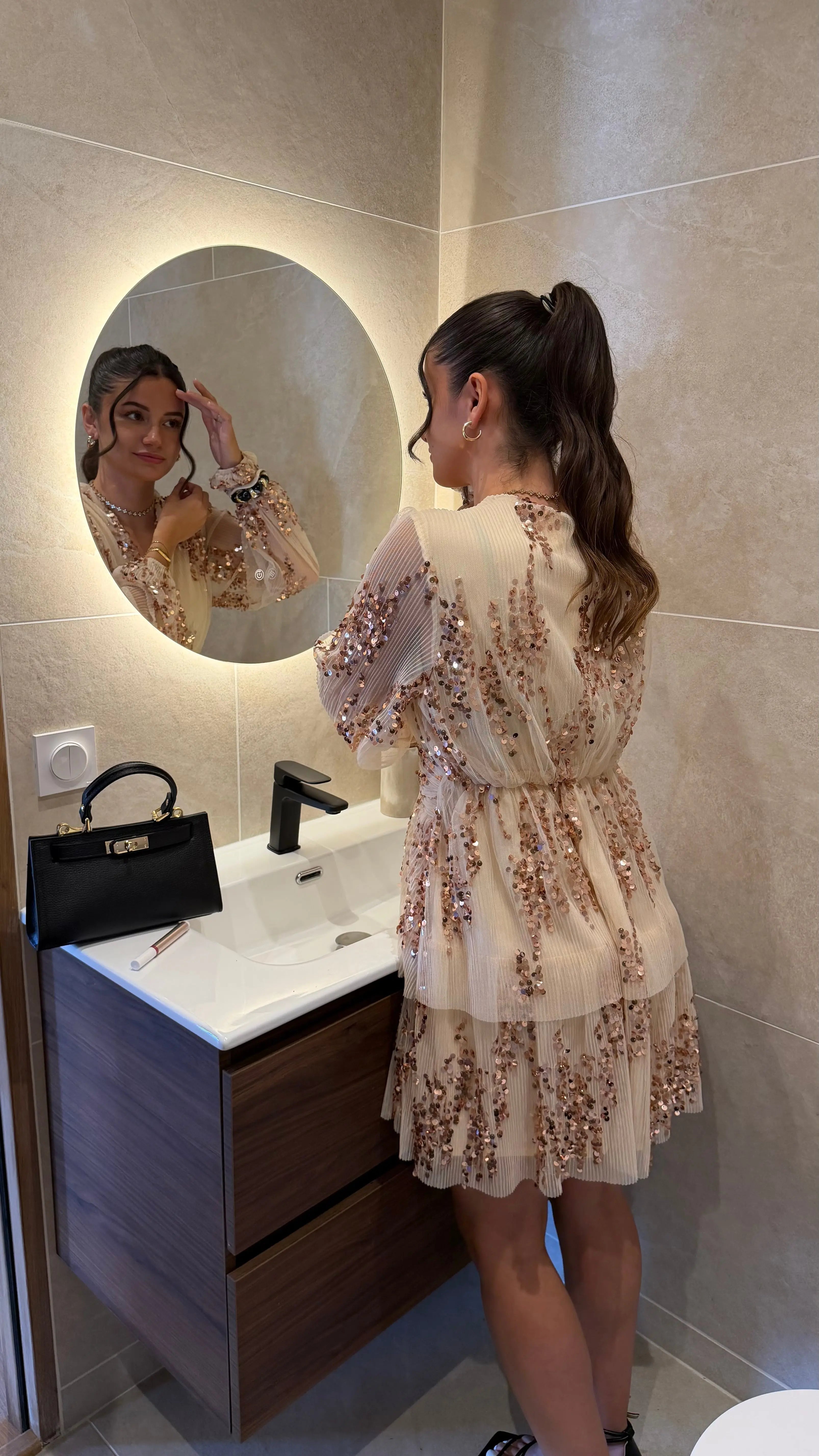 Robe Cassandre champagne