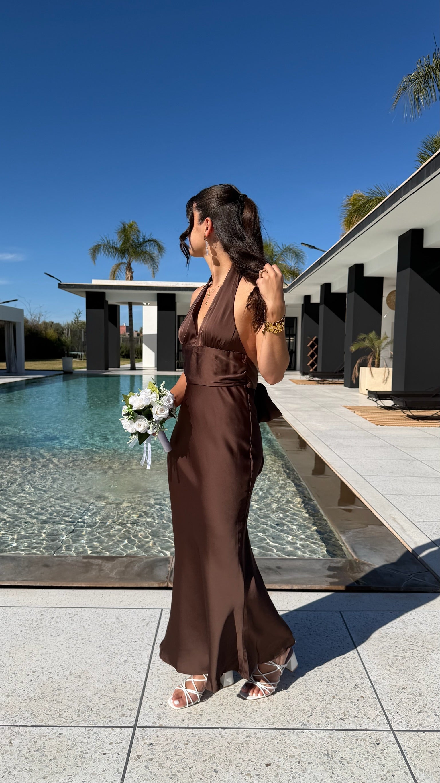 Robe satin