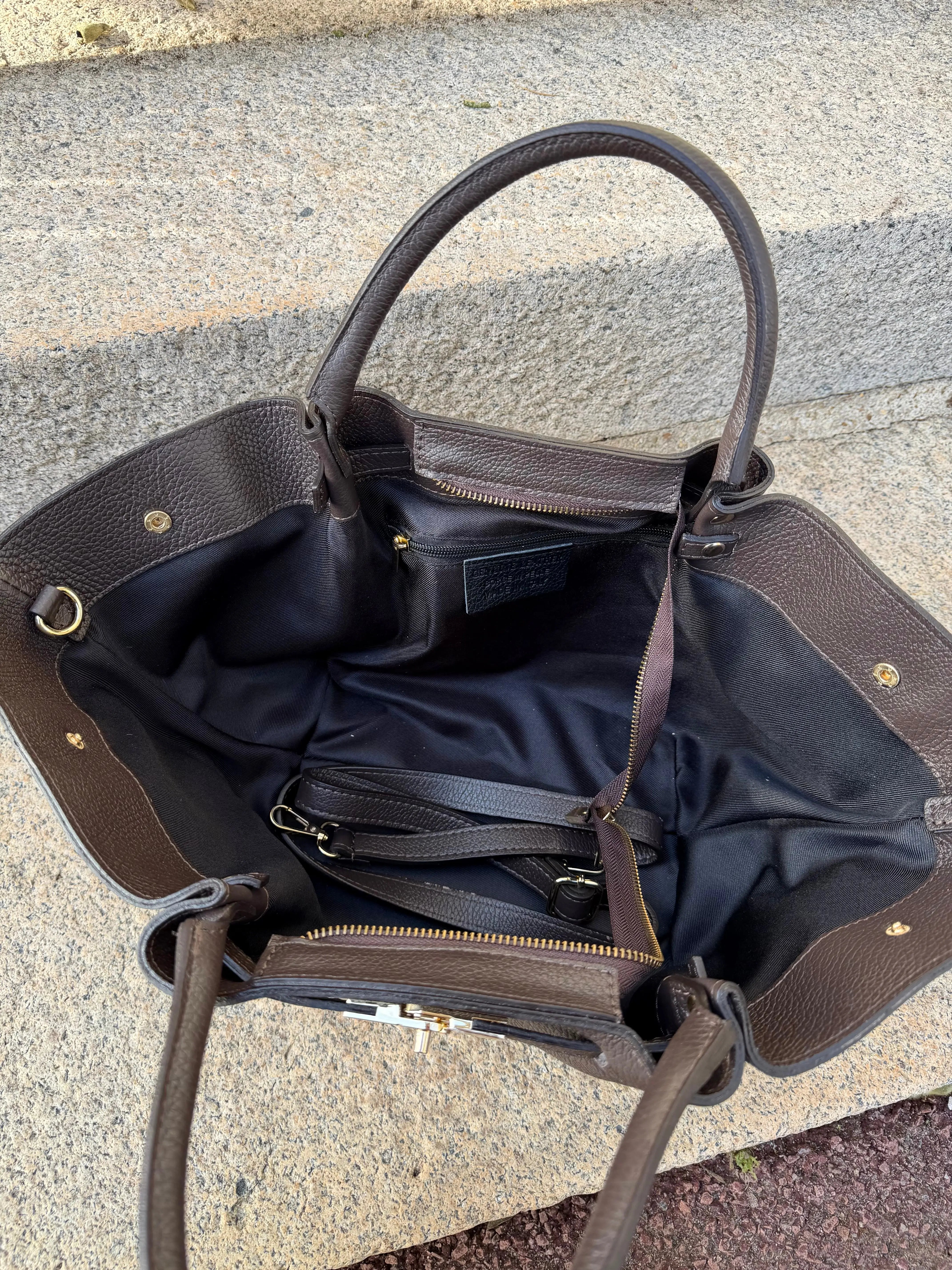 Sac Hélène cuir/grainé