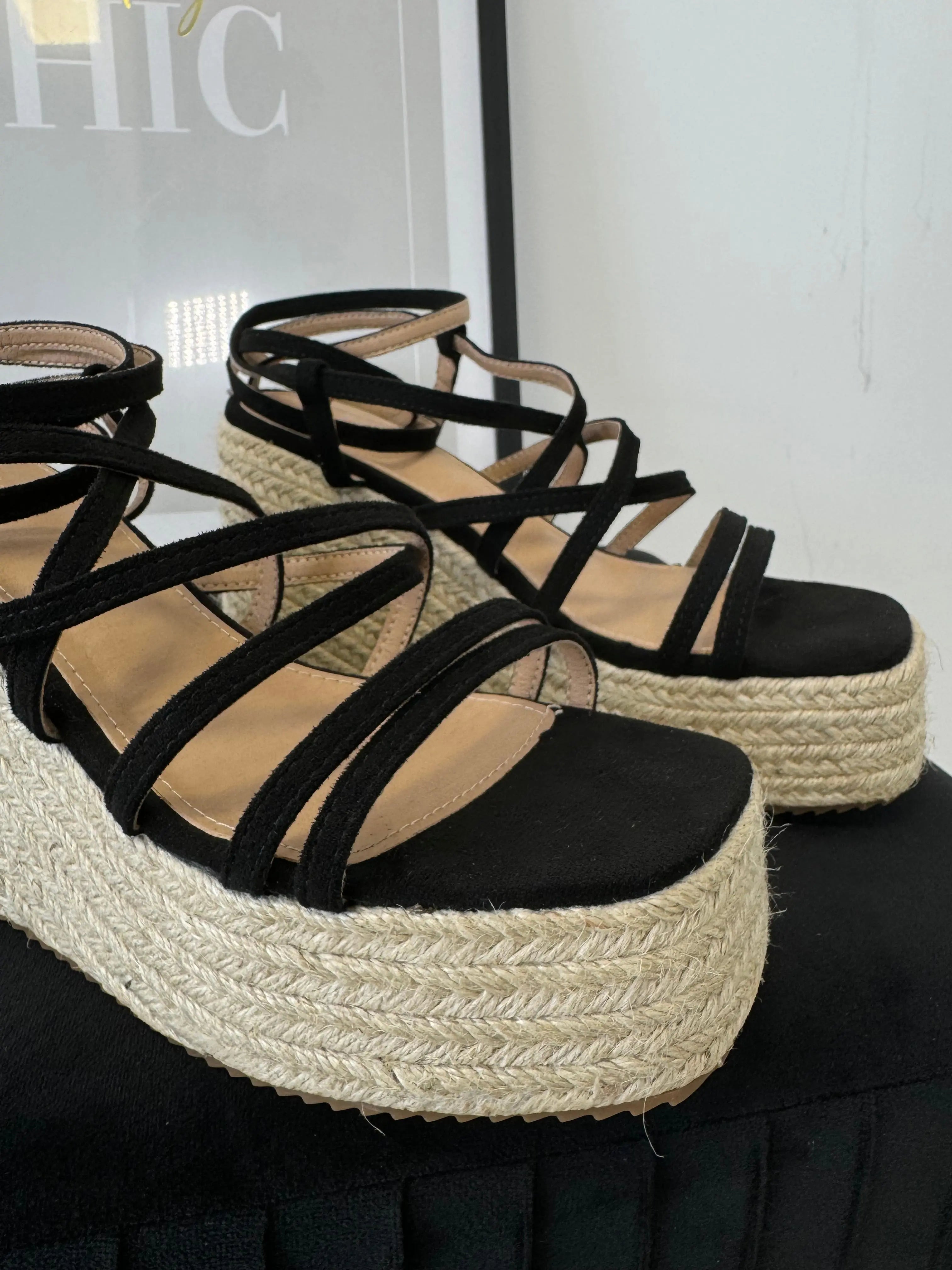 Sandales compensées