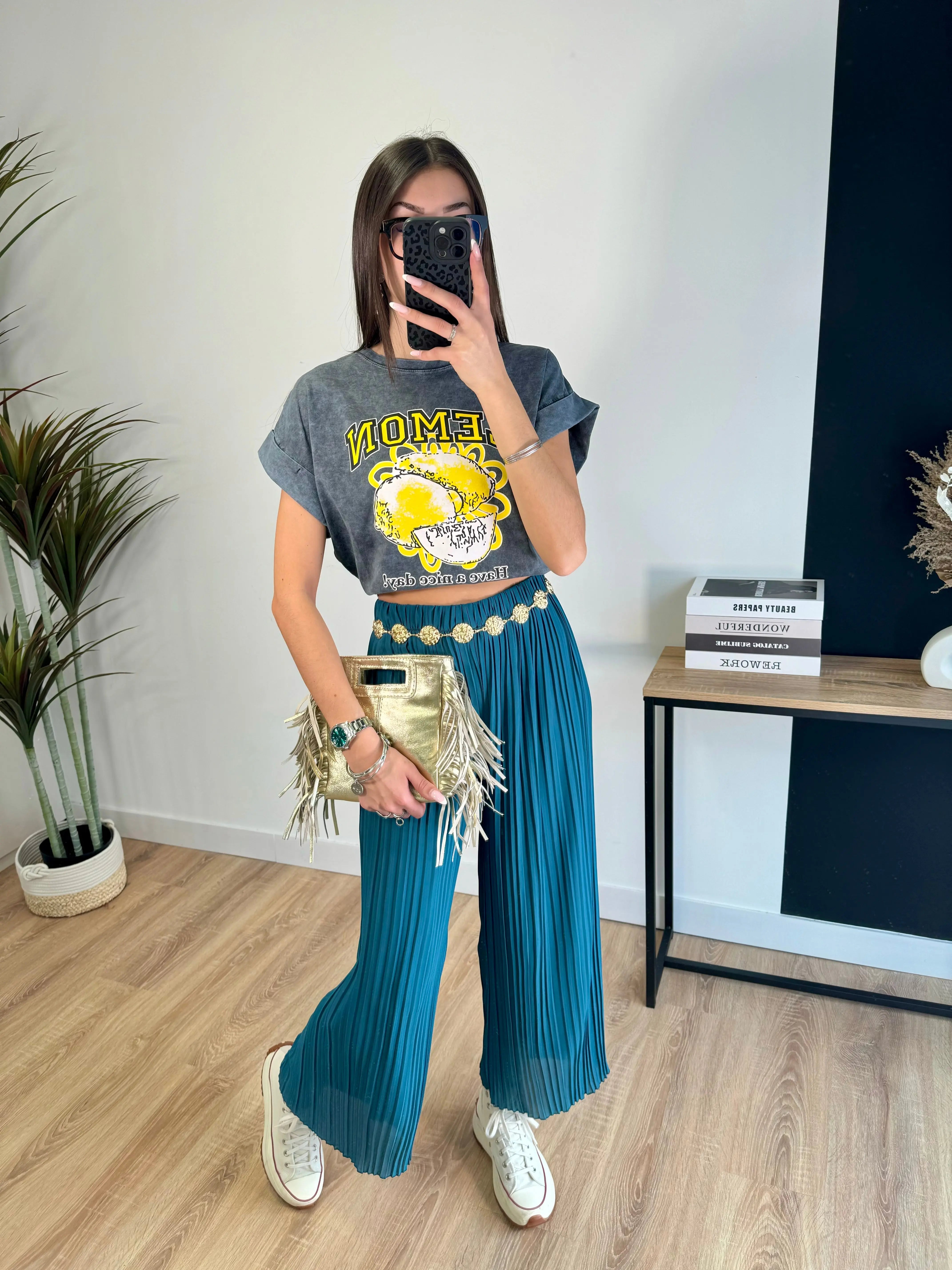 Tee-shirt gris LEMON