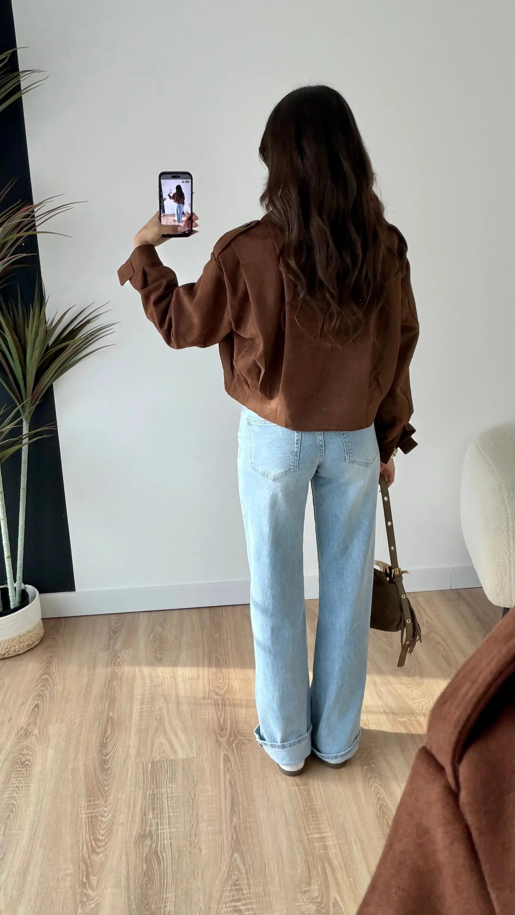 Veste Olivia en daim