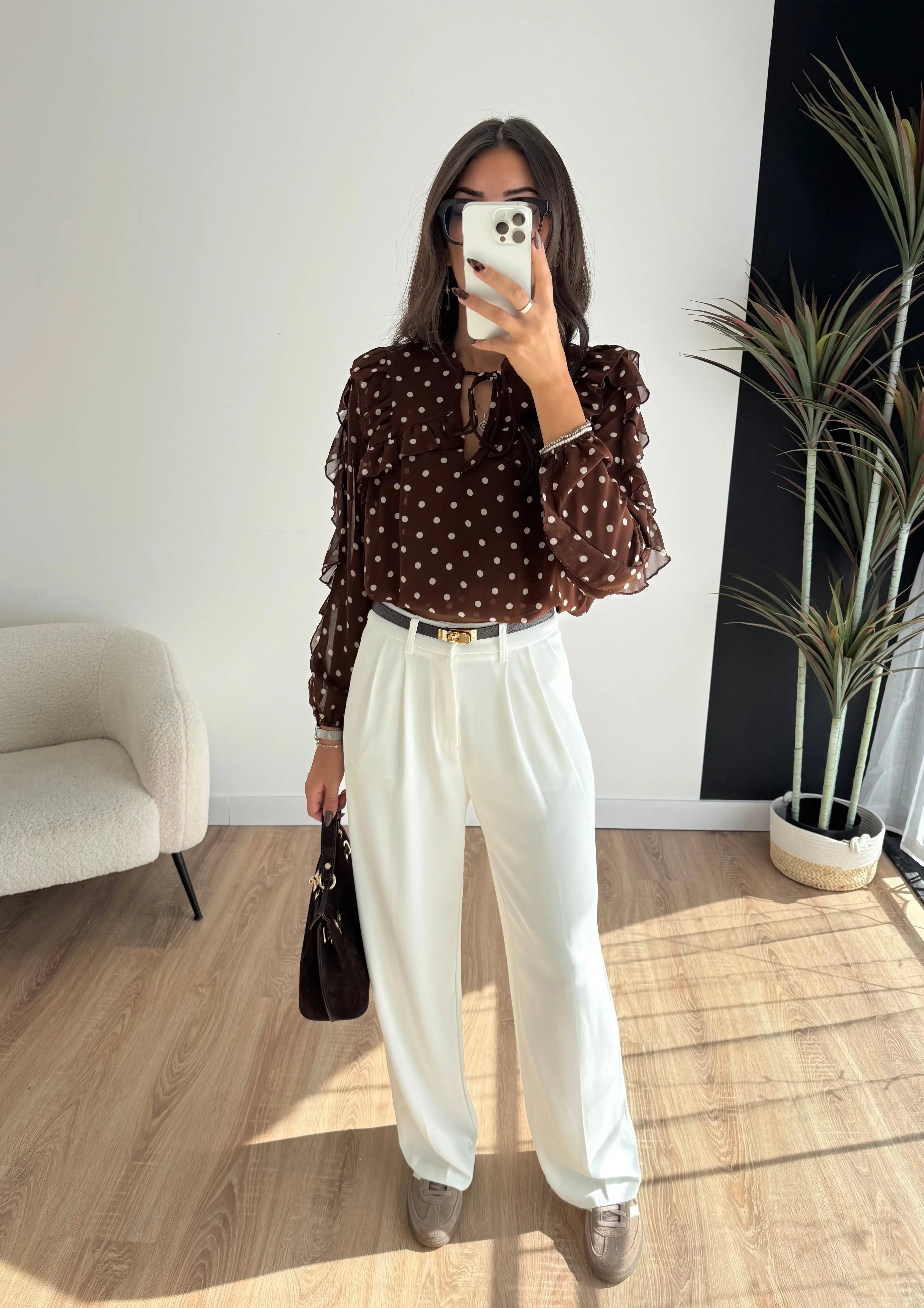 Blouse à pois