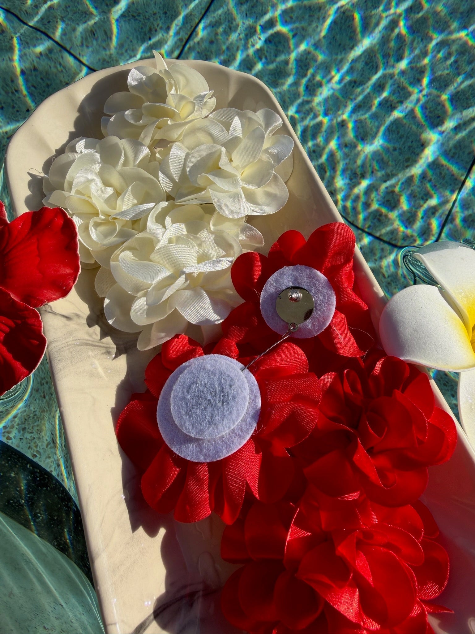 Boucles d’oreilles à grosses fleurs