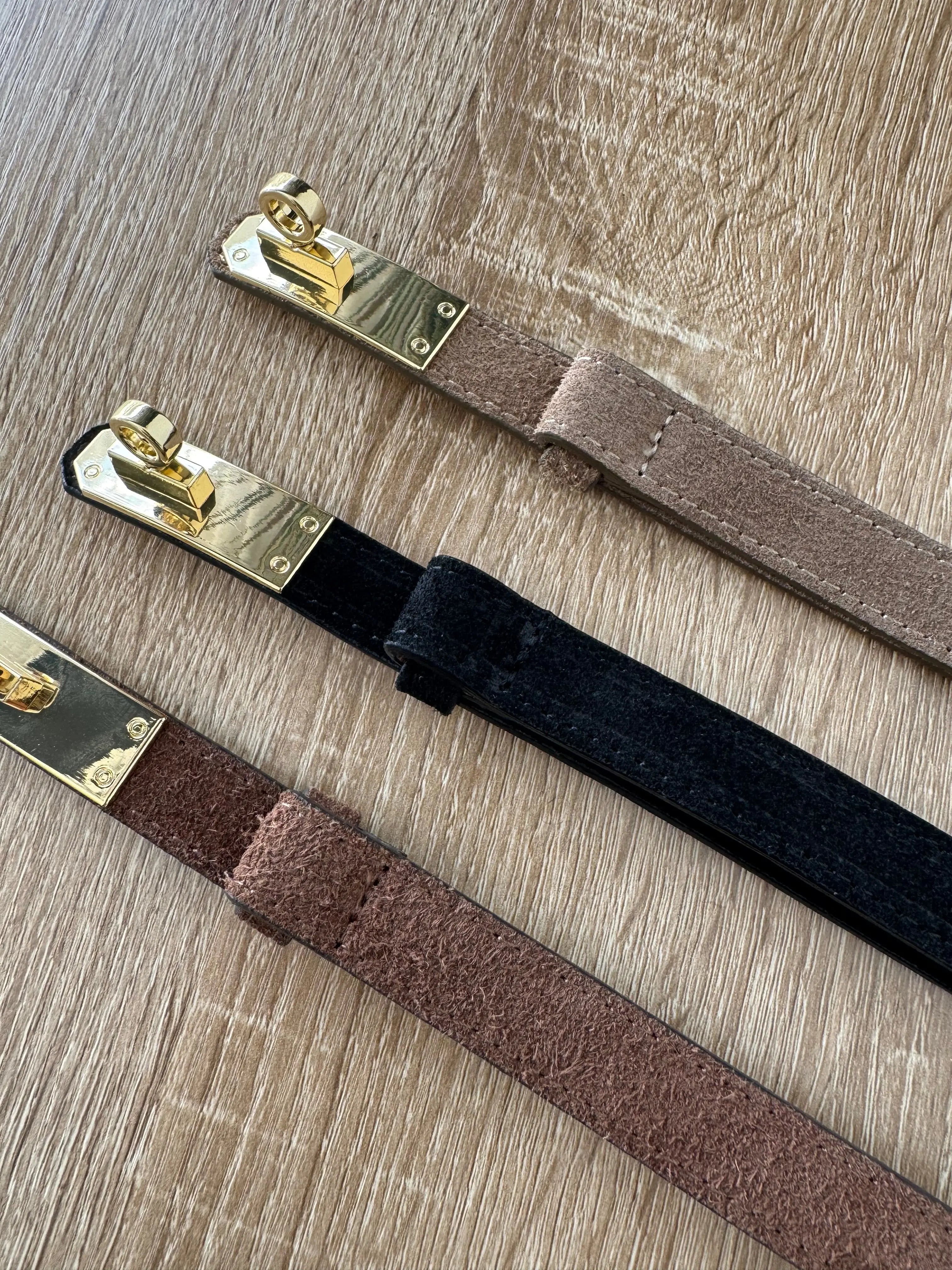 Ceinture cuir/daim