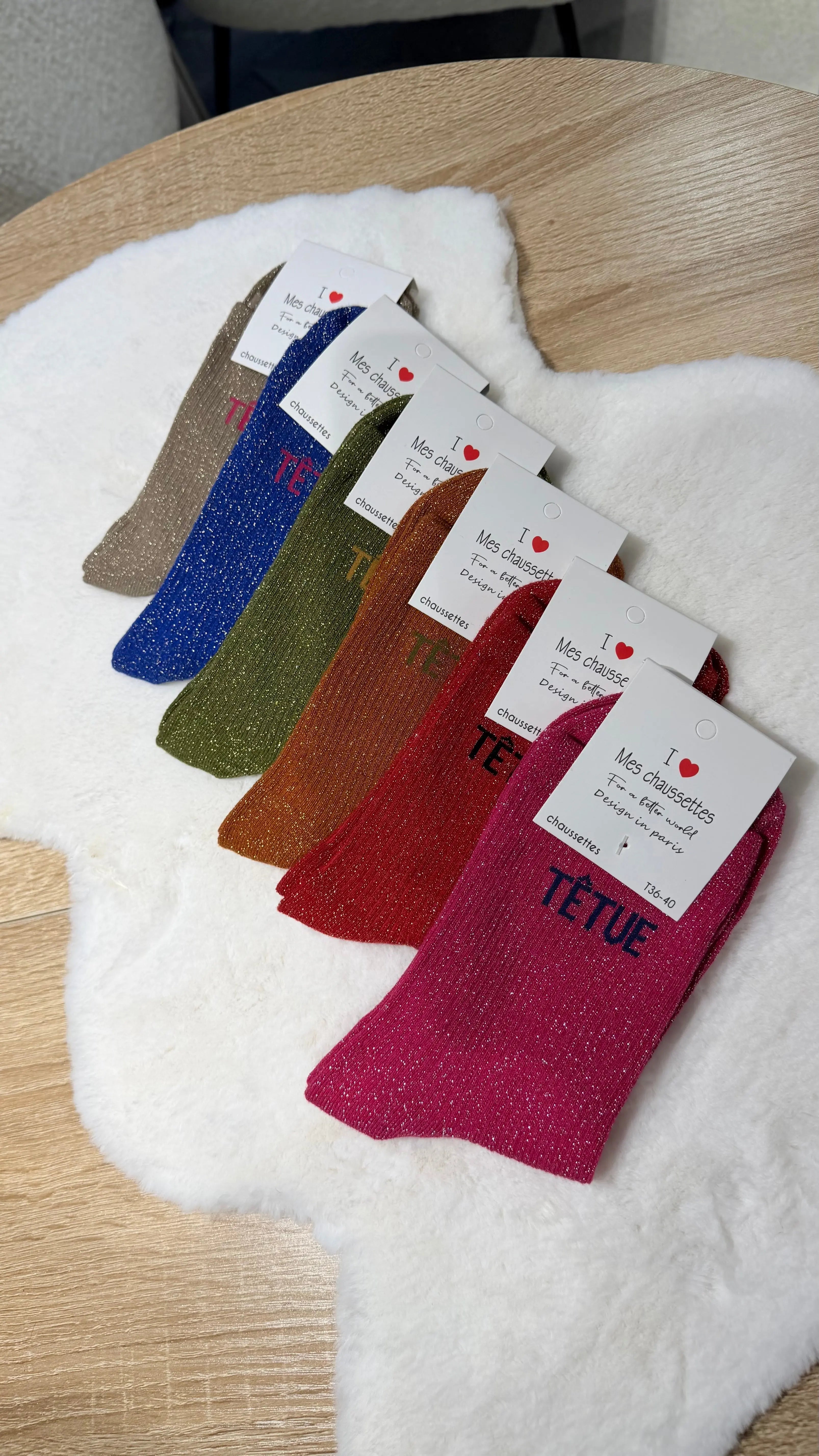 Chaussettes paillettes