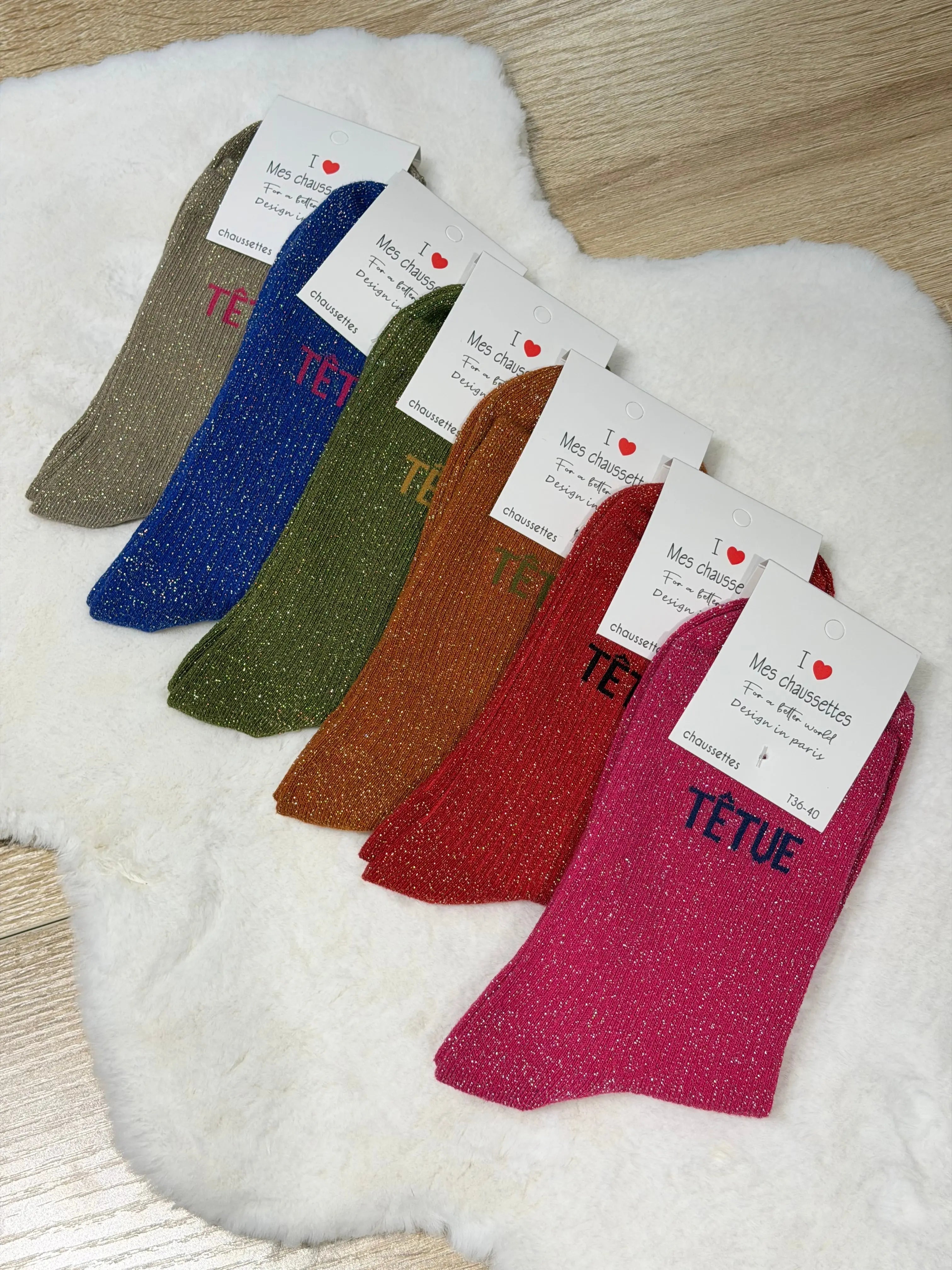 Chaussettes paillettes