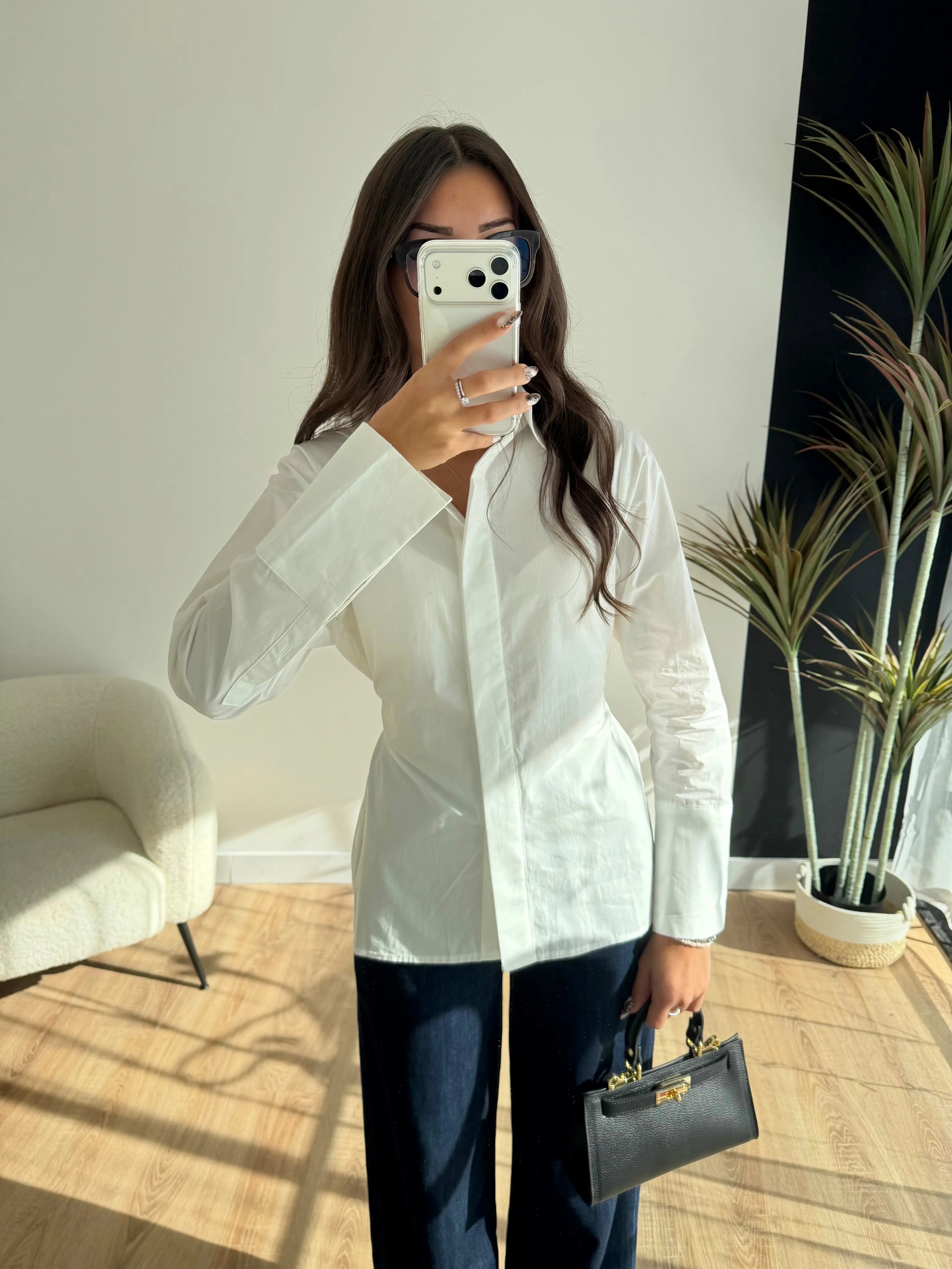 Chemise blanche cintrée