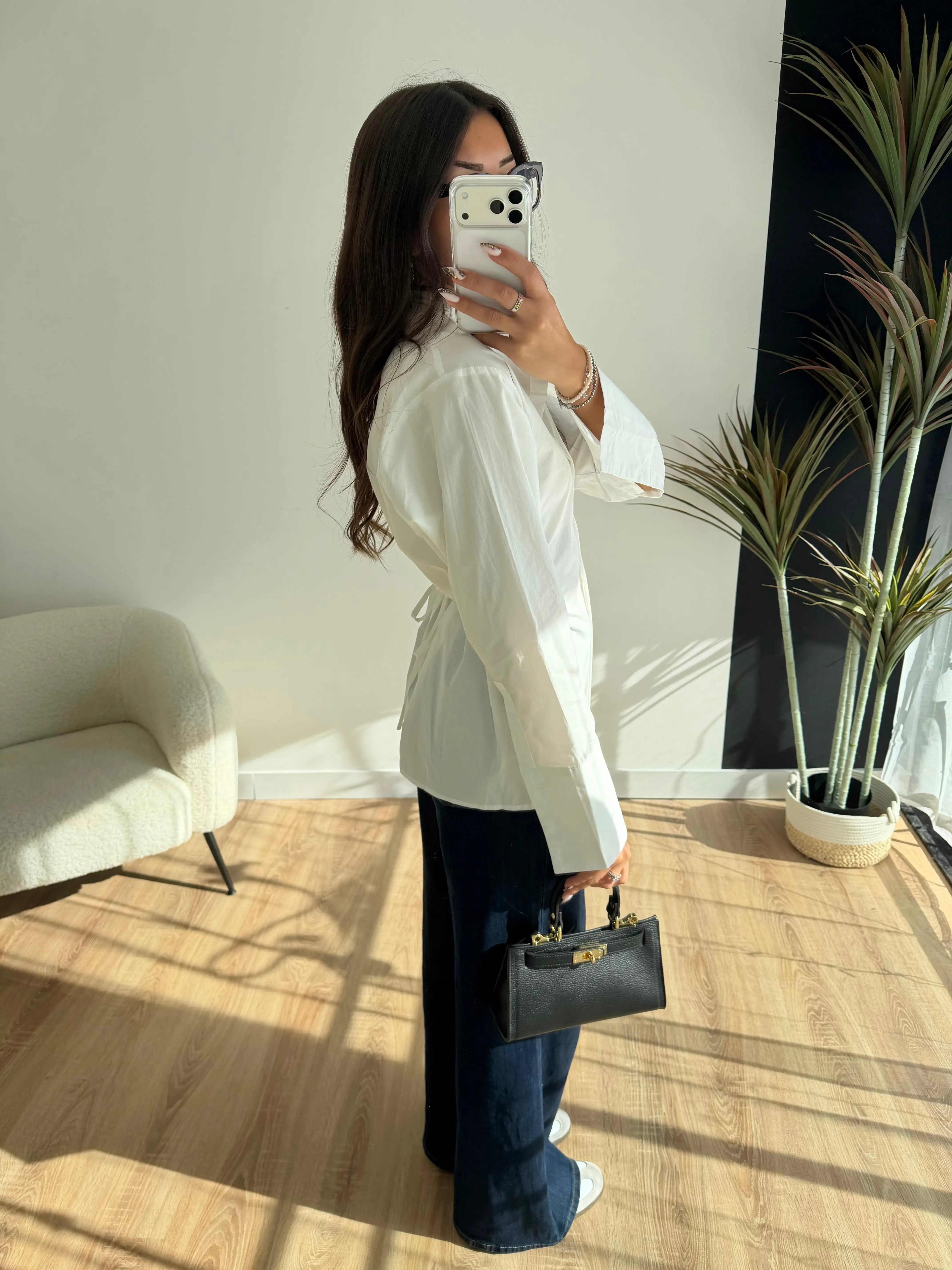 Chemise blanche cintrée