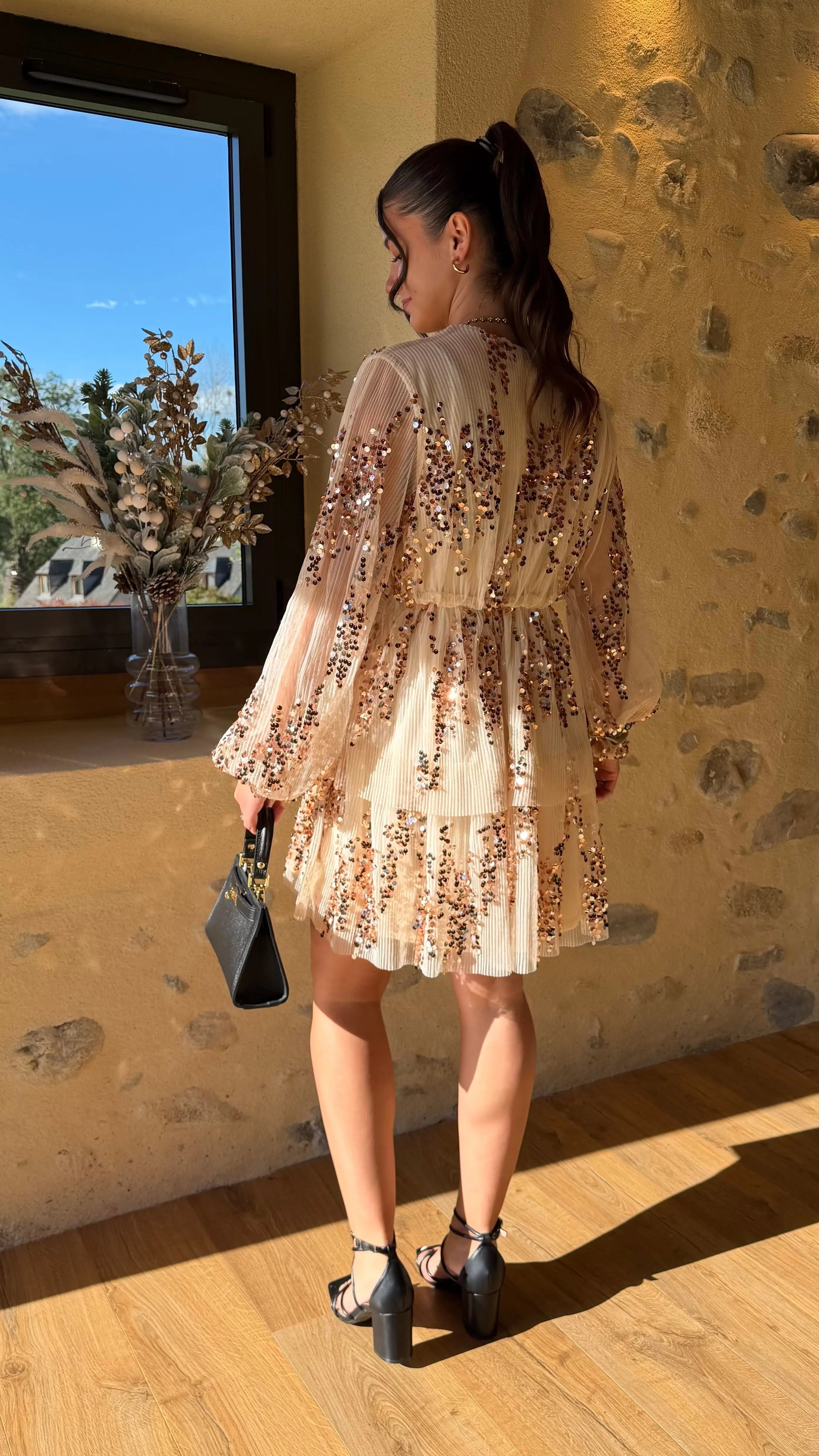 Robe Cassandre champagne