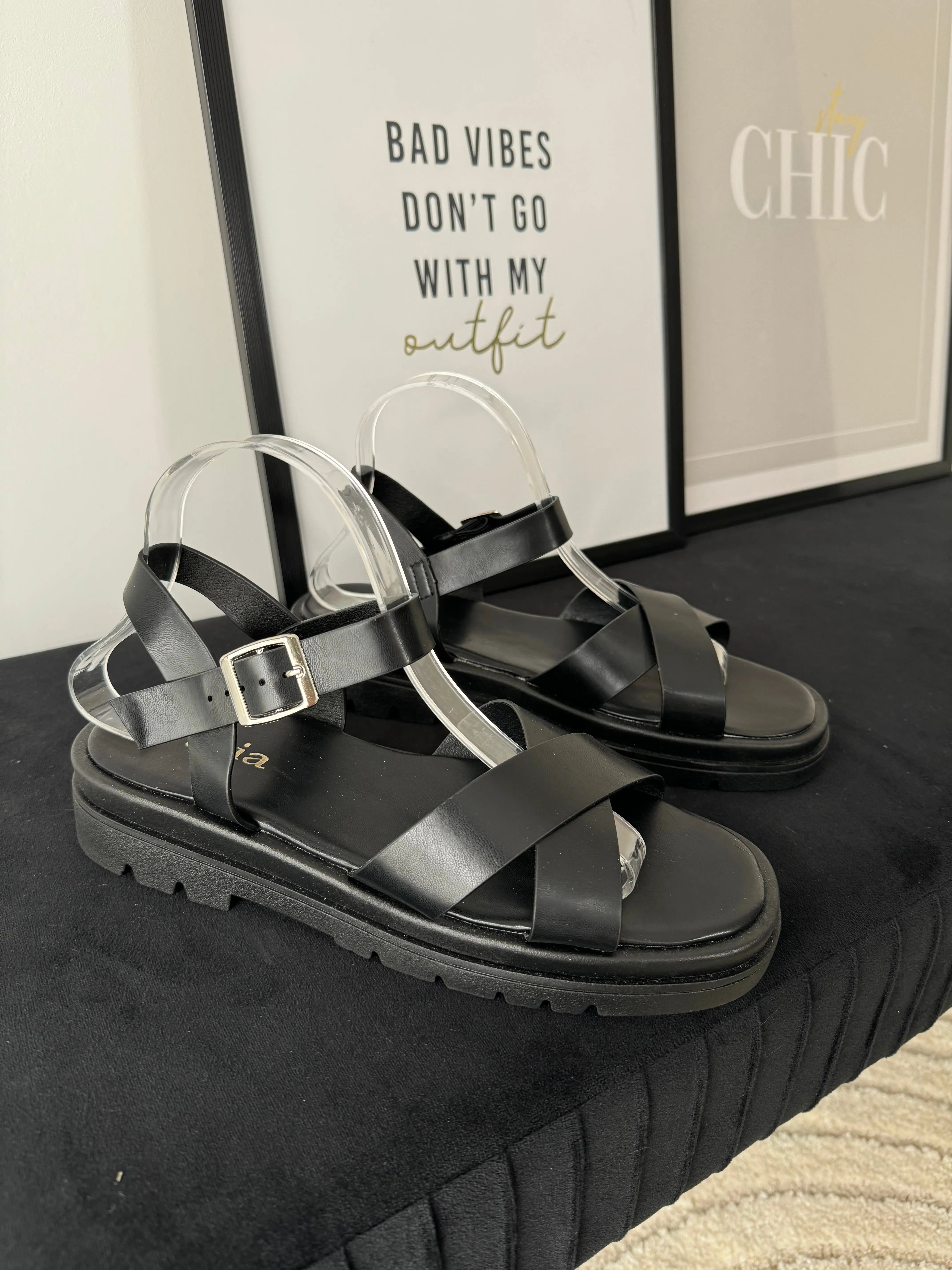 Sandales noires