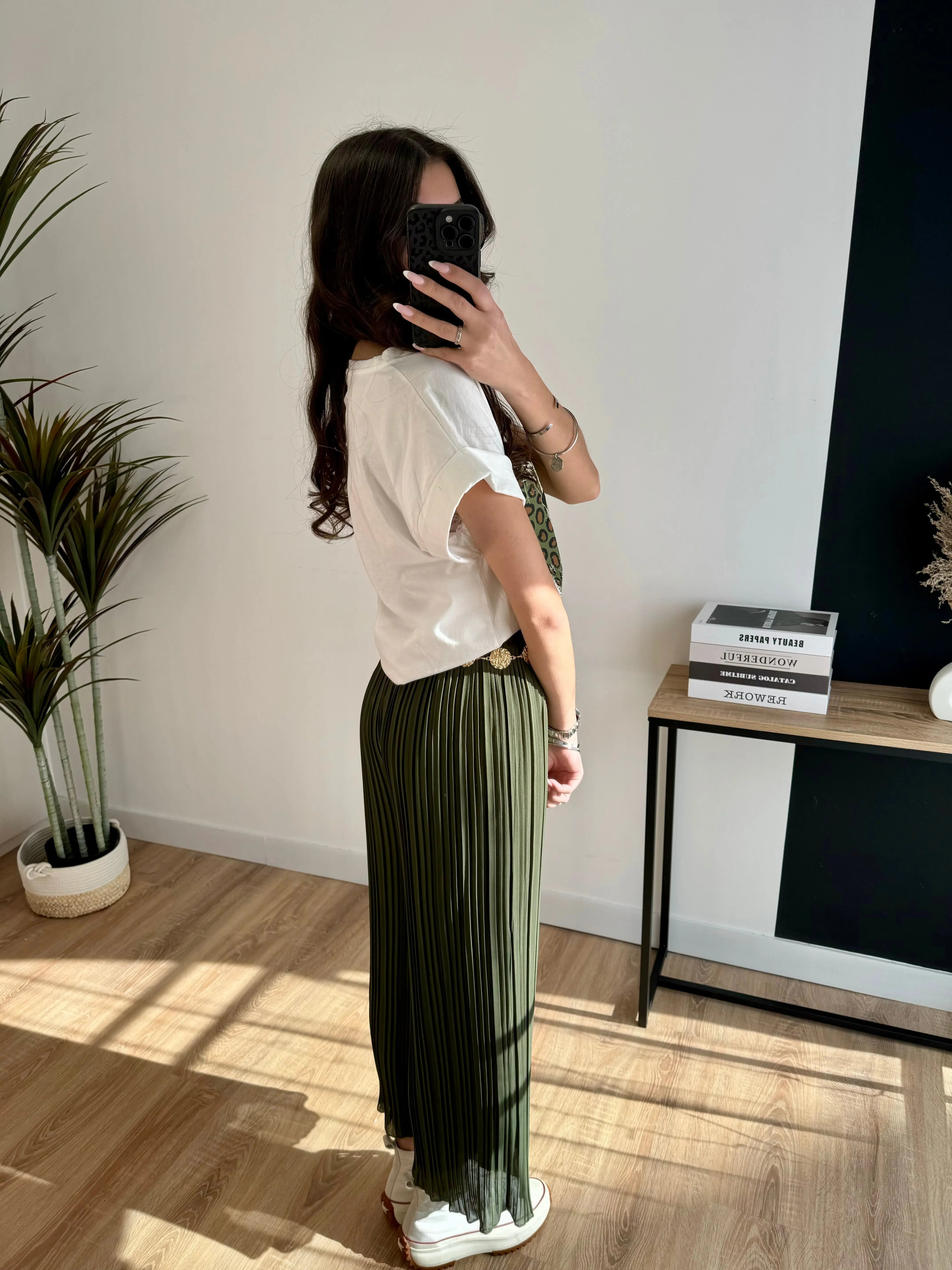 Tee-shirt léopard blanc