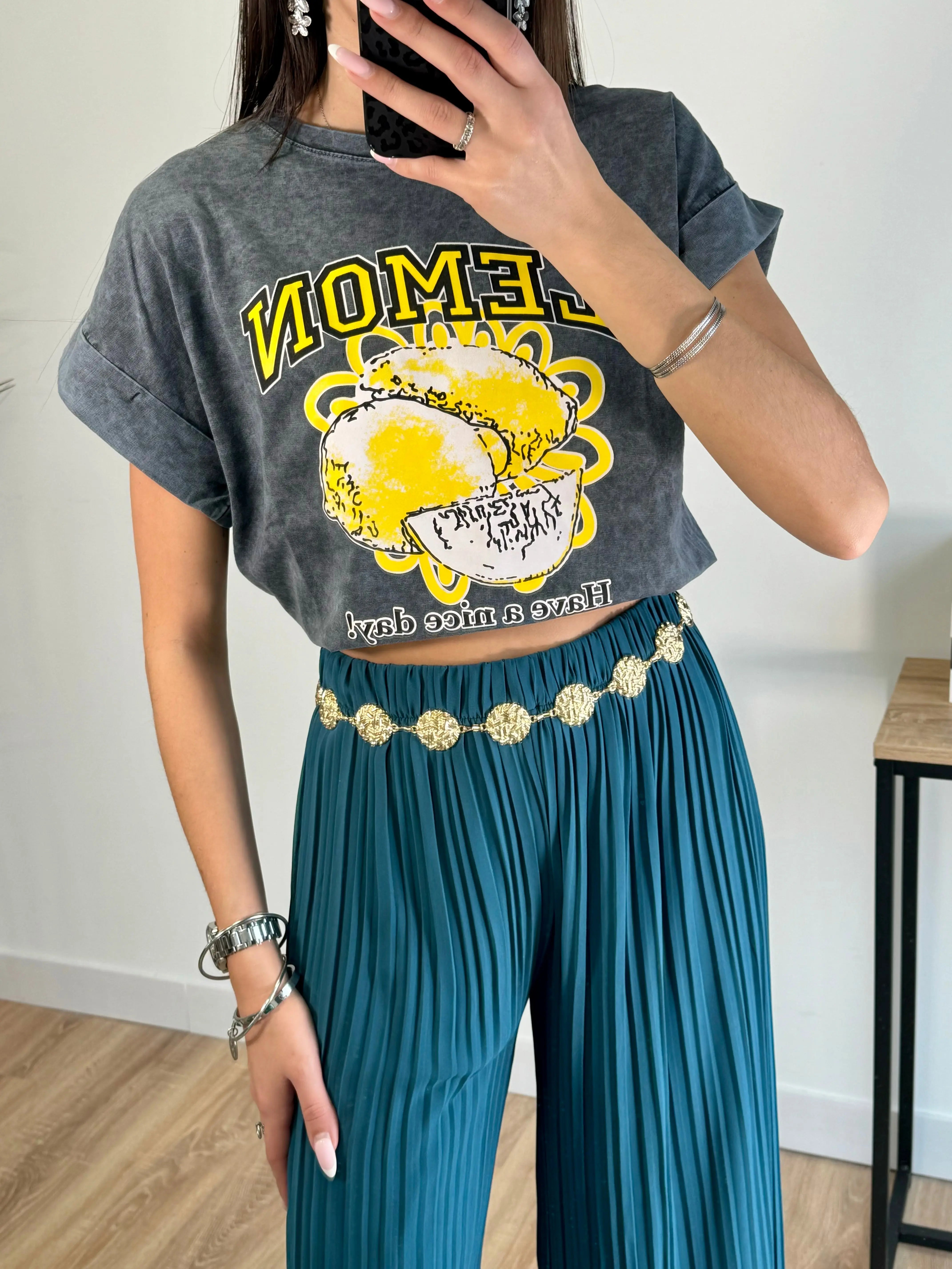 Tee-shirt gris LEMON